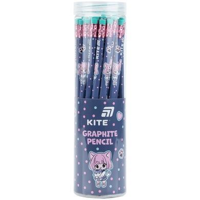 Олівець графітний тригранний з гумкою Kite Be Friends K26-046-1 K26-046-1 фото