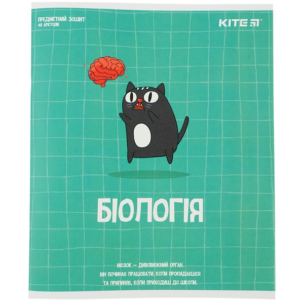 Предметная тетрадь Kite Cat K23-240-17, 48 листов, клетка, биология K23-240-17 фото