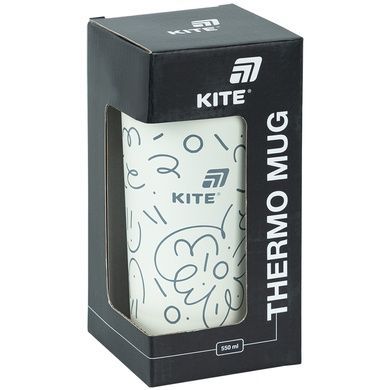 Термокружка Kite K25-1226-3, 550 мл, біла K25-1226-3 фото