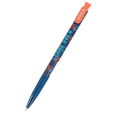Ручка шариковая автоматическая Kite Game over K21-363-02, синяя K21-363-02 фото