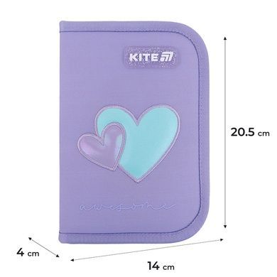 Пенал з наповненням Kite Awesome K25-622H-5, 1 відділення, 2 відвороти K25-622H-5 фото