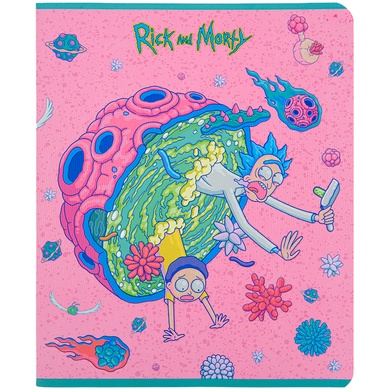 Зошит шкільний Kite Rick and Morty RM22-259-2, 48 аркушів, клітинка RM22-259-2 фото