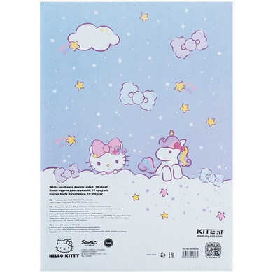 Картон білий Kite Hello Kitty HK24-254, А4, 10 аркушів HK24-254 фото