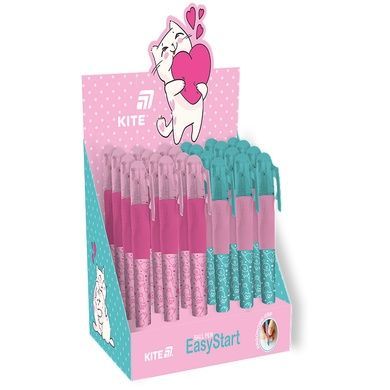 Ручка шариковая Kite EasyStart Kitty K25-099-2, синяя K25-099-2 фото