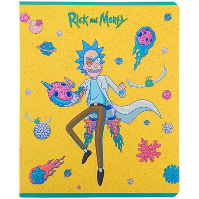 Зошит шкільний Kite Rick and Morty RM22-259-2, 48 аркушів, клітинка RM22-259-2 фото