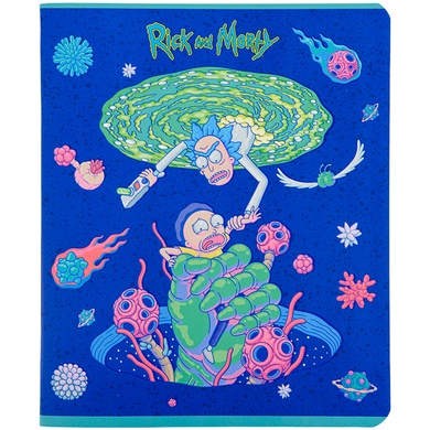Тетрадь школьная Kite Rick and Morty RM22-259-2, 48 листов, клетка RM22-259-2 фото