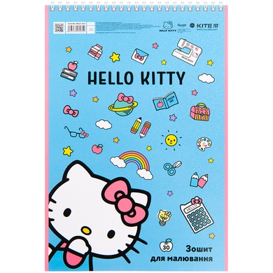 Тетрадь для рисования Kite Hello Kitty HK23-243, 30 листов HK23-243 фото