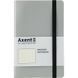 Книга записна Axent Partner Soft 8312-34-A, A5-, 125x195 мм, 96 аркушів, крапка, гнучка обкладинка, срібляста