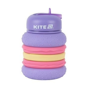 Силіконова пляшка для води Kite K26-1271-3, 600 мл, фіолетова K26-1271-3 фото