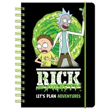 Щоденник на спіралі Kite Rick and Morty RM23-438, тверда обкладинка RM23-438 фото