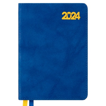 Ежедневник А6 Leo Planner датированный 2024 Case синій 352 стор 252456 фото