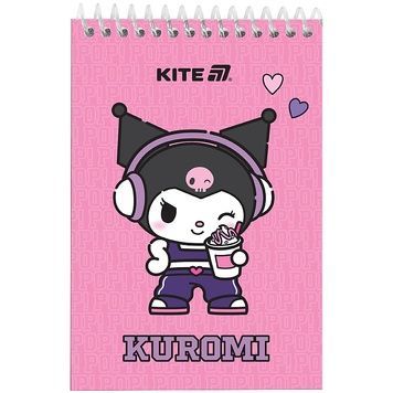 Блокнот на спіралі Kite Kuromi HK25-196-2, А6, 48 аркушів, нелінований HK25-196-2 фото