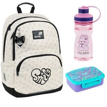 Рюкзак шкільний Kite Education Shimmer&Smile K26-585M-2 3в1 K26-585M-2set фото