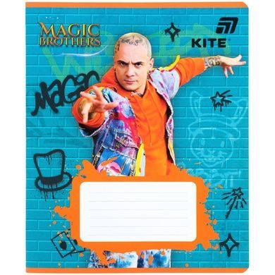 Зошит шкільний Kite Magic Brothers MB26-234, 12 аркушів, лінія MB26-234 фото
