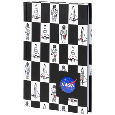 Книга записна Kite NASA NS21-199-1, тверда обкладинка, А6, 80 аркушів, клітинка NS21-199-1 фото