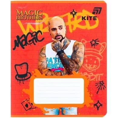 Зошит шкільний Kite Magic Brothers MB26-234, 12 аркушів, лінія MB26-234 фото