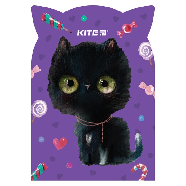 Блокнот Kite Black cat K22-461-4, 48 аркушів, клітинка K22-461-4 фото