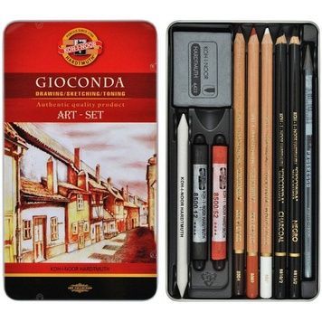 Набір художній GIOCONDA 8890, 10 предметів,мет.уп. 8890 фото