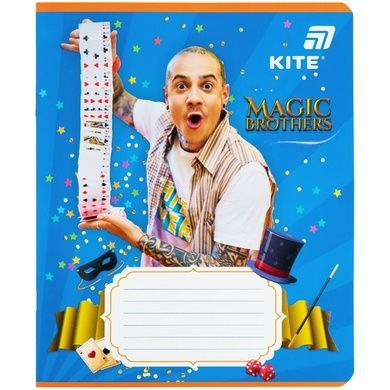 Зошит шкільний Kite Magic Brothers MB26-232, 12 аркушів, клітинка MB26-232 фото