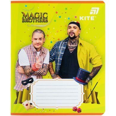 Зошит шкільний Kite Magic Brothers MB26-232, 12 аркушів, клітинка MB26-232 фото