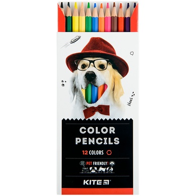 Олівці кольорові Kite Dogs K22-051-1, 12 кольорів K22-051-1 фото