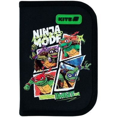 Пенал без наповнення Kite Ninja Turtles NT26-622, 1 відділення, 2 відвороти NT26-622 фото