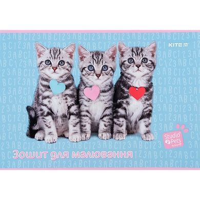 Тетрадь для рисования Kite Studio Pets SP24-241, 12 листов SP24-241 фото