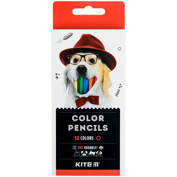 Карандаши цветные Kite Dogs K22-051-1, 12 цветов K22-051-1 фото