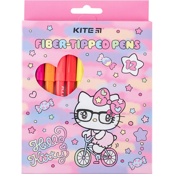 Фломастери Kite Hello Kitty HK24-447, 12 кольорів HK24-447 фото