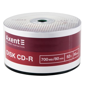 CD-R Axent 8102-A 700MB/80min 52X, 50 штук, bulk 8102-A фото