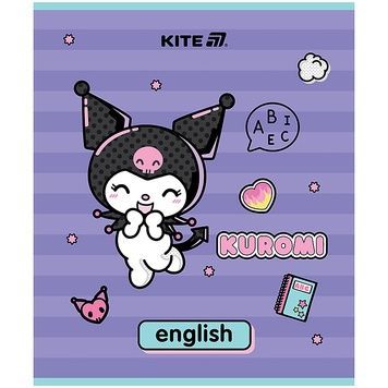 Зошит предметний Kite Kuromi HK25-240-8, 48 аркушів, лінія, англійська мова HK25-240-8 фото