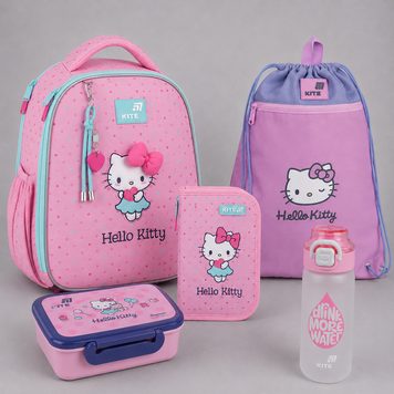 Школьный набор Kite 5в1 Education Hello Kitty SET_HK26-555S-1 SET_HK26-555S-1 фото