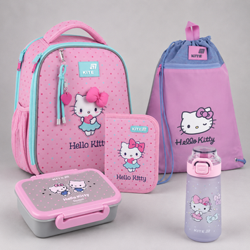 Шкільний набір Kite 5в1 Education Hello Kitty SET_HK26-555S-1 SET_HK26-555S-1 фото