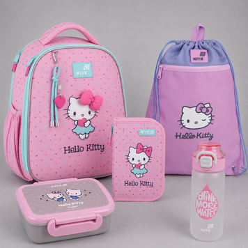 Школьный набор Kite 5в1 Education Hello Kitty SET_HK26-555S-1 SET_HK26-555S-1 фото