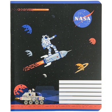 Зошит шкільний Kite NASA NS22-237, 18 аркушів, лінія NS22-237 фото