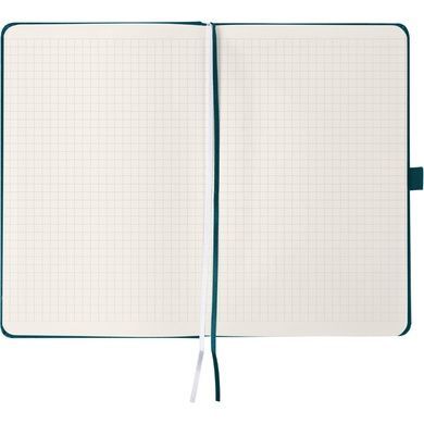 Книга записна Axent Partner 8201-31-A, A5-, 125x195 мм, 96 аркушів, клітинка, тверда обкладинка, малахіт 8201-31-A фото
