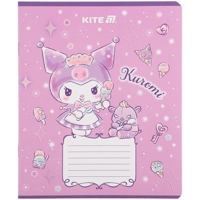 Зошит шкільний Kite Kuromi HK25-232-3, 12 аркушів, клітинка HK25-232-3 фото