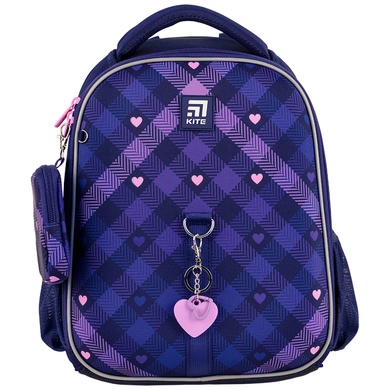 Школьный набор Kite Check and Hearts SET_K24-555S-1 (рюкзак, пенал, сумка) SET_K24-555S-1 фото