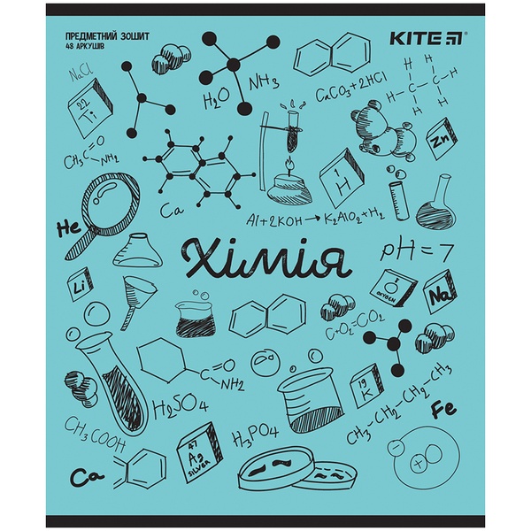 Зошит предметний Kite Sketch K24-240-22, 48 аркушів, клітинка, хімія K24-240-22 фото