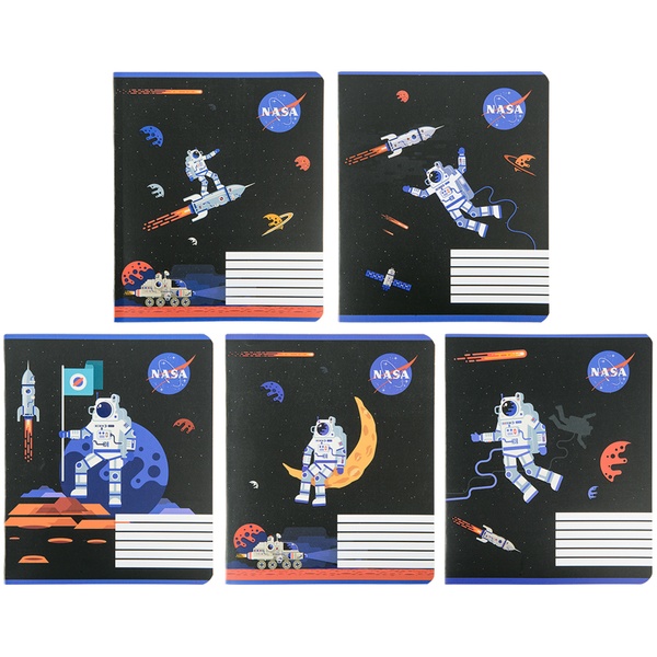 Зошит шкільний Kite NASA NS22-237, 18 аркушів, лінія NS22-237 фото