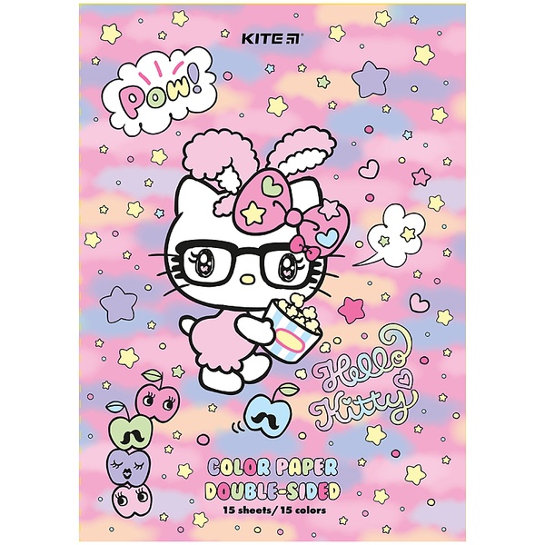 Бумага цветная двусторонняя Kite Hello Kitty HK24-250, А4 HK24-250 фото