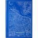 Книга записна Axent Maps Amsterdam 8422-507-A, A4, 210x295 мм, 96 аркушів, клітинка, тверда обкладинка, блакитна