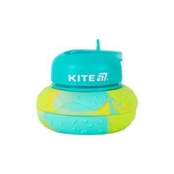 Силіконова пляшка для води Kite K26-1271-1, 600 мл, бірюзова K26-1271-1 фото