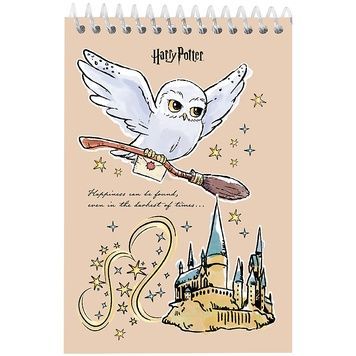 Блокнот на спіралі Kite Harry Potter HP25-196, А6, 48 аркушів, нелінований HP25-196 фото