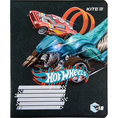 Тетрадь школьная Kite Hot Wheels HW22-236, 18 листов, клетка HW22-236 фото