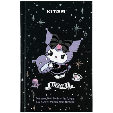 Книга записна Kite Hello Kitty HK24-199-1, тверда обкладинка, А6, 80 аркушів, клітинка HK24-199-1 фото
