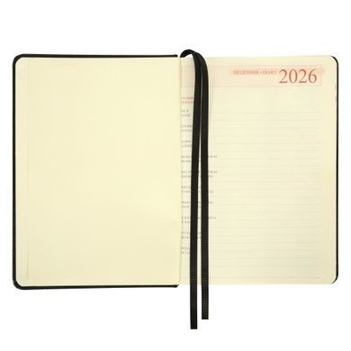 Щоденник-діловий записник А5 Leo Planner датований 2026 "Persona", твердий, чорний, 368 сторінок (252665) 252665 фото