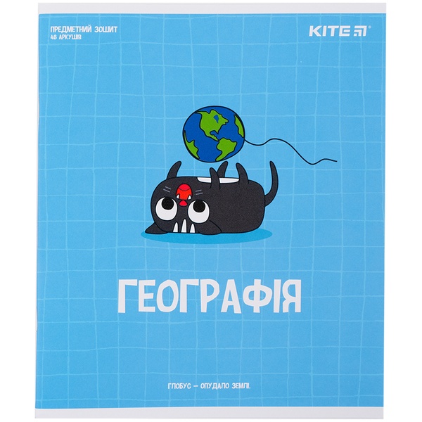 Предметная тетрадь Kite Cat K23-240-21, 48 листов, клетка, география K23-240-21 фото
