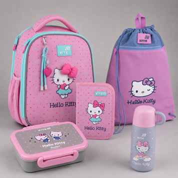 Шкільний набір Kite 5в1 Education Hello Kitty SET_HK26-555S-1 SET_HK26-555S-1-1 фото