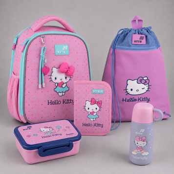 Шкільний набір Kite 5в1 Education Hello Kitty SET_HK26-555S-1-1 SET_HK26-555S-1-1 фото